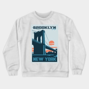 Brooklyn New York Design Crewneck Sweatshirt